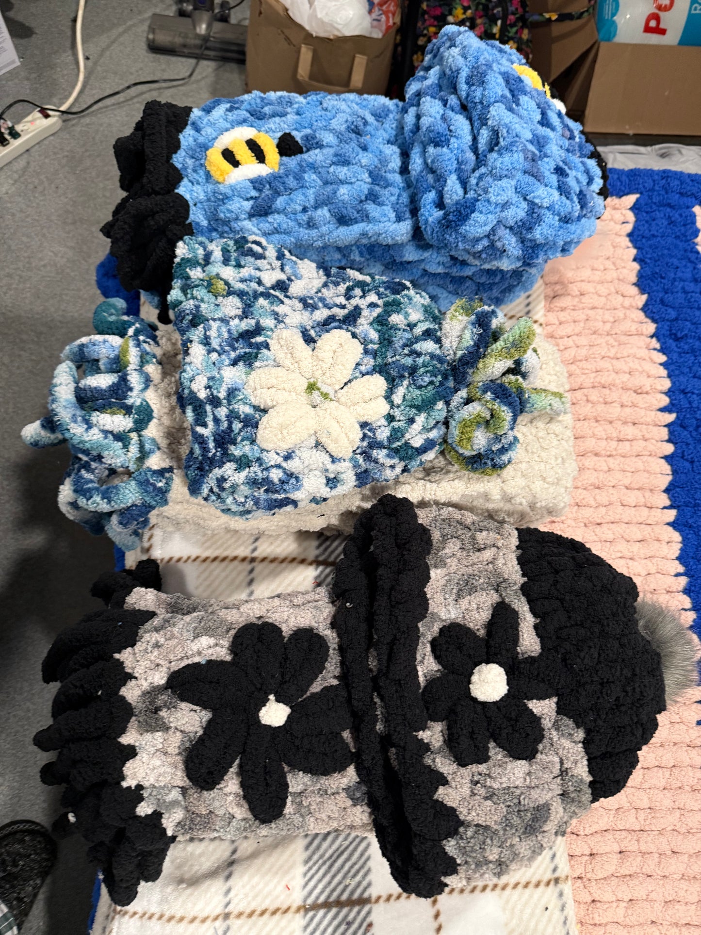 Blue Scarf and Beanie