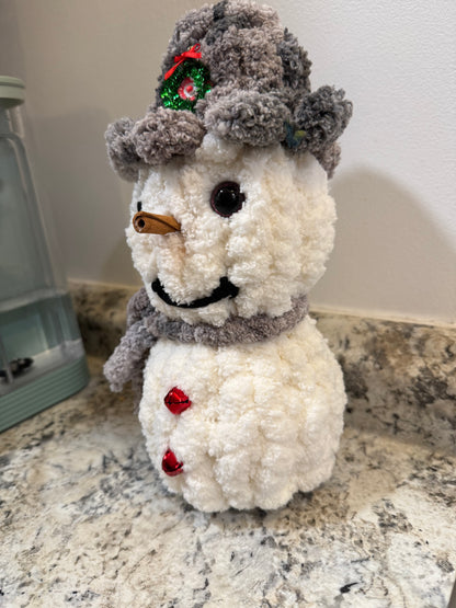 Snow Man with Cinnamon Stick Nose