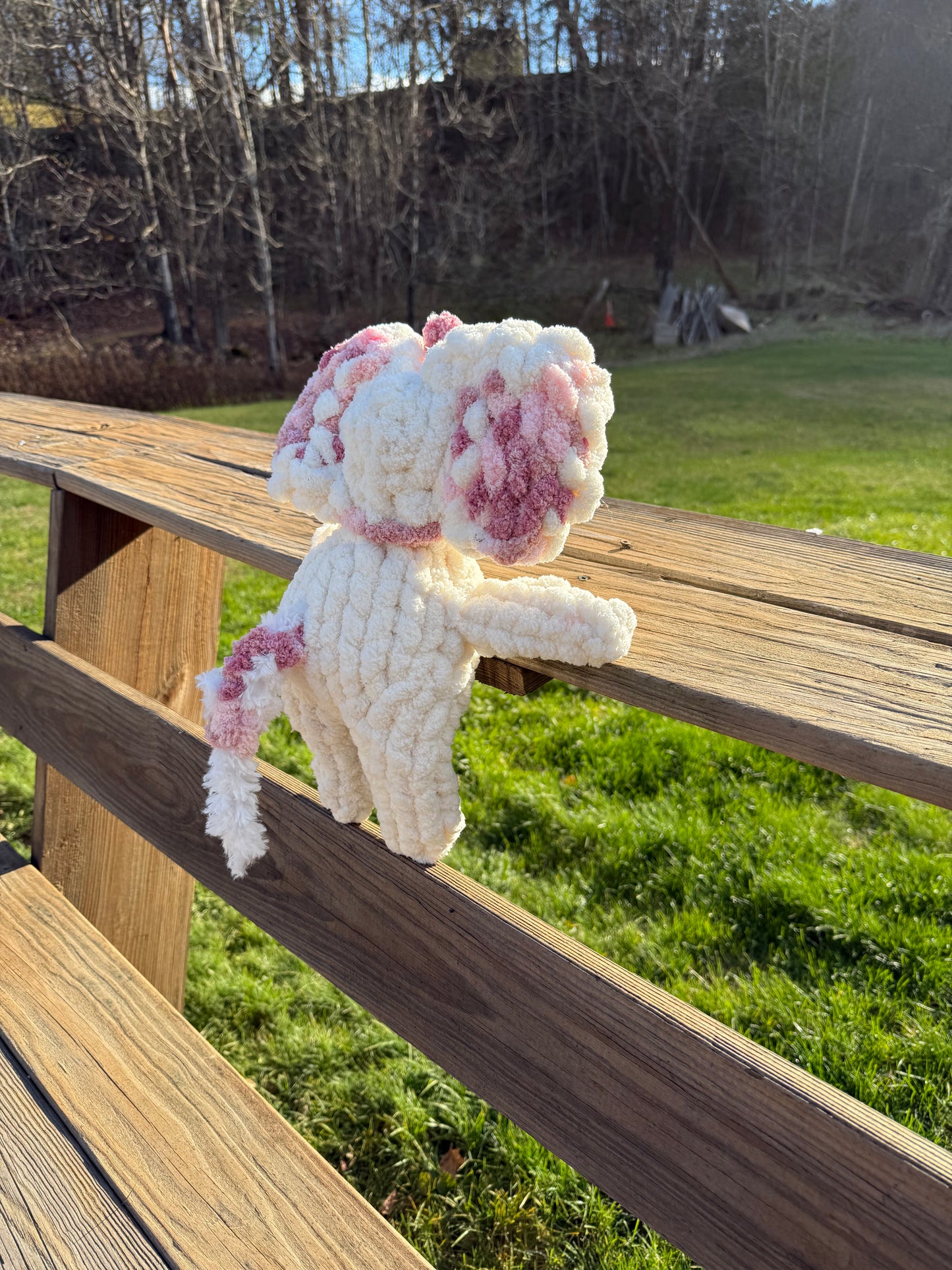 Multipink Elephant with Blanket