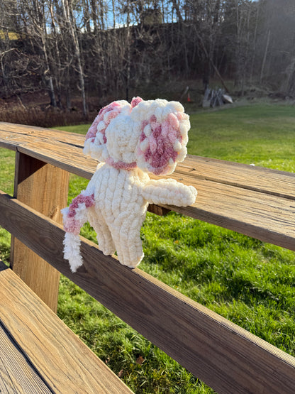 Multipink Elephant with Blanket