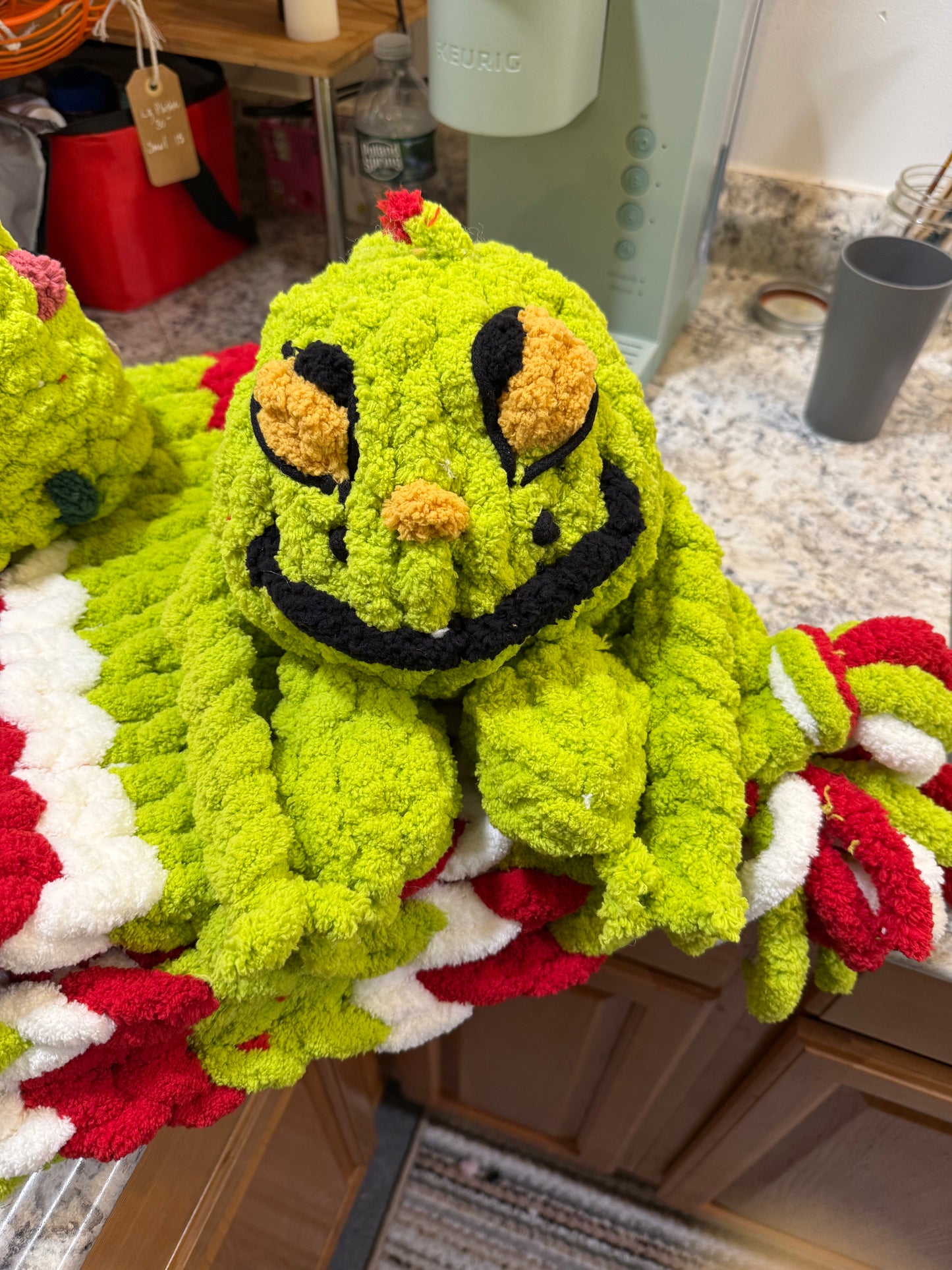 Baby Blanket w Grinch Ttree or Grinch